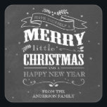 Rustic Chalkboard Christmas Sticker<br><div class="desc">Rustic Chalkboard Christmas sticker. Customisable. Part of a collection.</div>