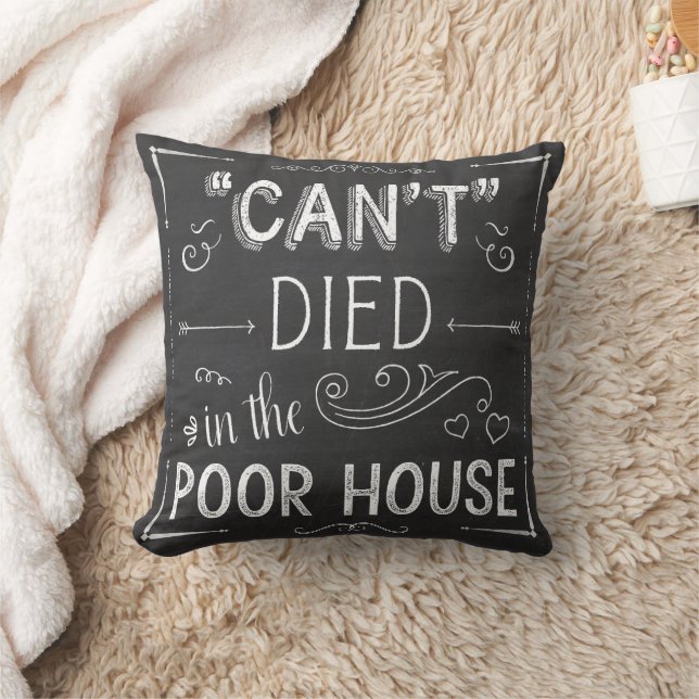 Rustic Chalkboard Grandma's Sayings #2 Cushion (Blanket)