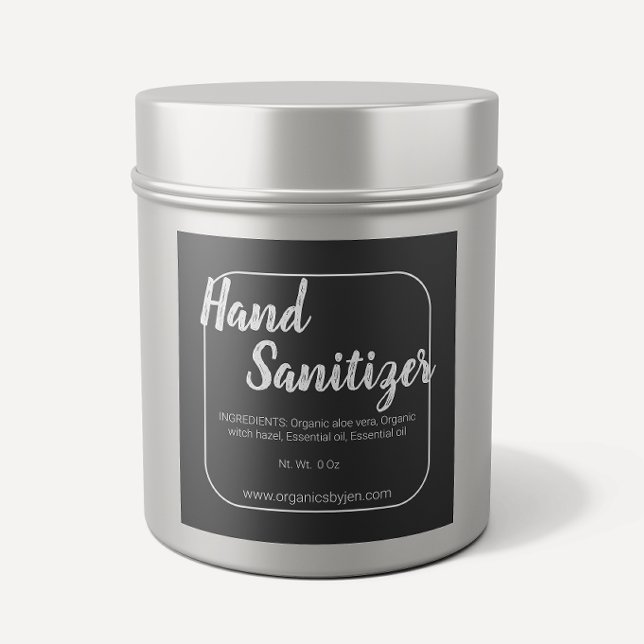 Rustic Chalkboard Hand Sanitizer Label (Creator Uploaded)
