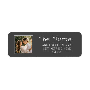 Rustic Chalkboard Wedding Photo