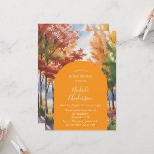 Rustic Changing of the Leaves Bridal Shower Invitation
