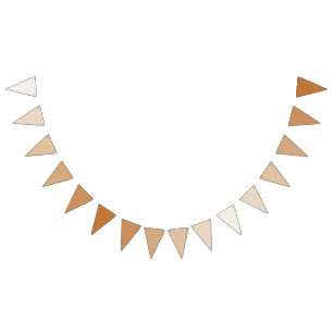 Rustic Charm Bunting Banner Flags - Warm Gradient