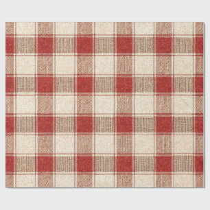 Rustic Check Wrapping Paper
