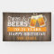 Rustic Cheers and Beers Happy 21st Birthday Orange