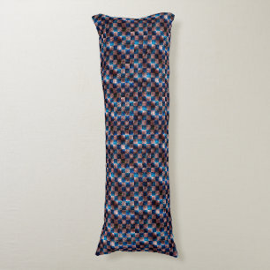 Rustic chess in the form of crossed scratches body cushion