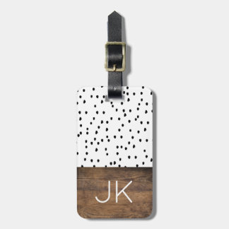 Rustic Chic Custom Monogrammed Luggage Tag