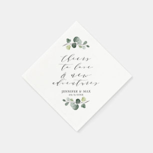 Rustic Chic Eucalyptus New Adventures Paper Napkin