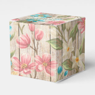 Rustic Chic Floral Favour Box