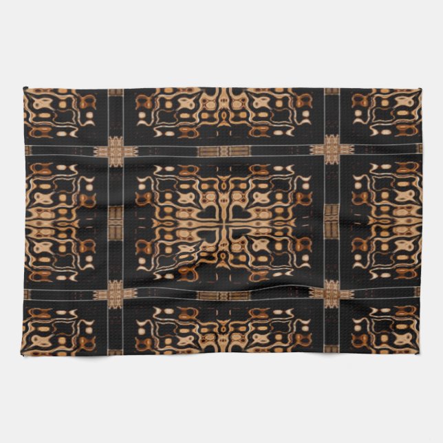 Rustic Chic Kitchen Towel-Design 1 Tea Towel (Horizontal)