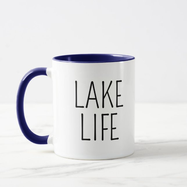 Rustic Chic Lake Life Lake house Mug (Left)