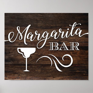Rustic Chic MARGARITA BAR Sign Print