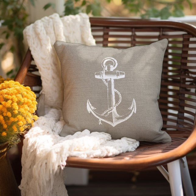 Rustic Chic Vintage Anchor Cushion (Creator Uploaded)
