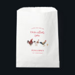 Rustic Chicken Kids Birthday Party Favour Bags<br><div class="desc">Cute and rustic farm theme birthday party favour bag featuring watercolor illustration of chickens and a chick. The text says "hope you had an EGG-cellent time."</div>