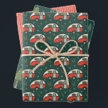 Rustic Christmas Camping Wrapping Paper Sheet<br><div class="desc">A rustic, hand-drawn Christmas design with cosy and cute illustrations of camping and lake life. Colours include traditional Christmas colours of green, red and white, as well as dark teal and mint green. A great holiday gift design for the nature lovers, kids and adults who like outdoor activities such as...</div>
