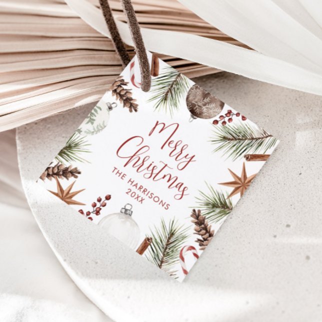 Rustic Christmas  Favour Tags (Creator Uploaded)