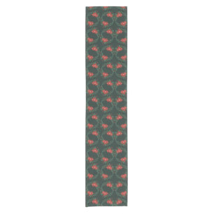 Rustic Christmas Floral Table Runner