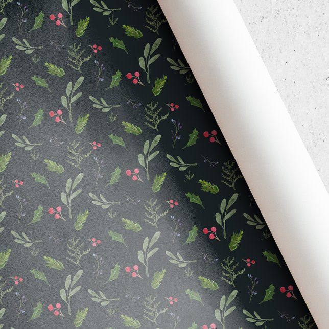 Rustic Christmas Greenery Wrapping Paper (Creator Uploaded)