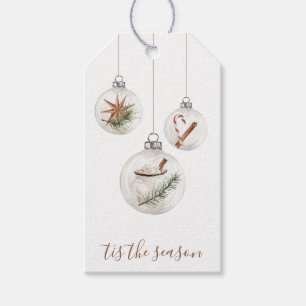 Rustic Christmas Hanging Ornaments Gift Tag