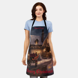 Rustic Christmas Magic Apron