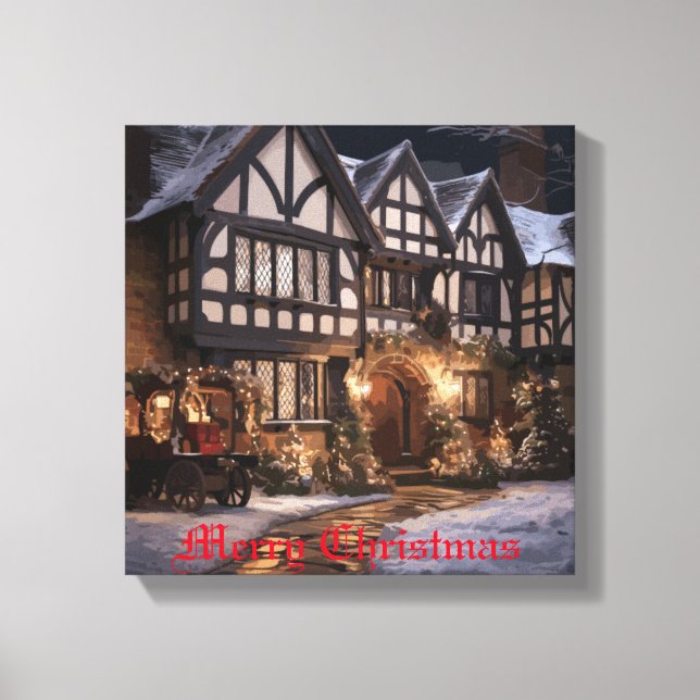 Rustic Christmas Magic Canvas Print (Front)