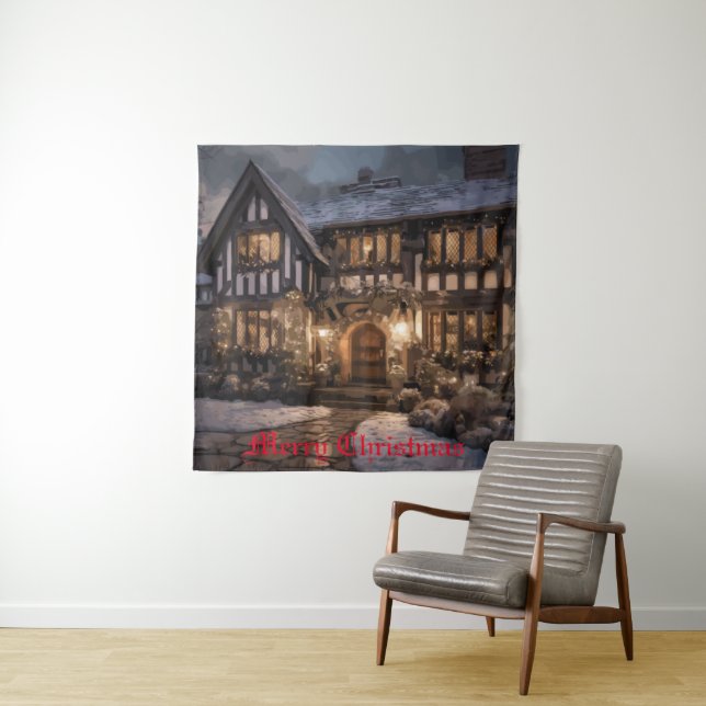 Rustic Christmas Magic Tapestry (In Situ)