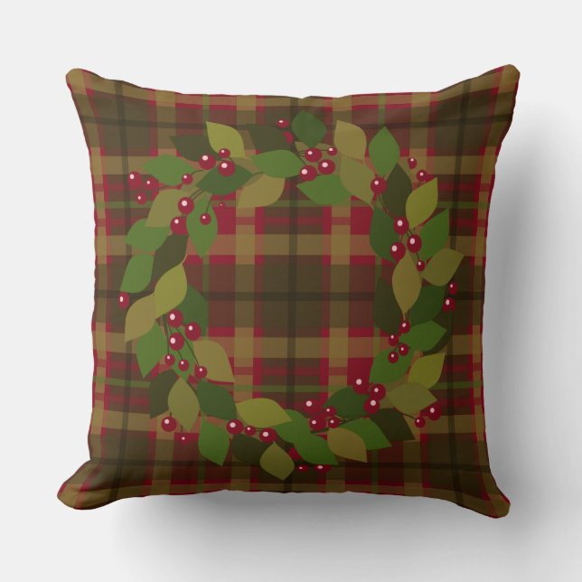 Rustic Christmas | Mix and Match Wreath Cushion (Front)