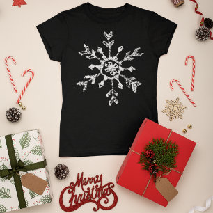 Rustic Christmas Snowflake T-Shirt