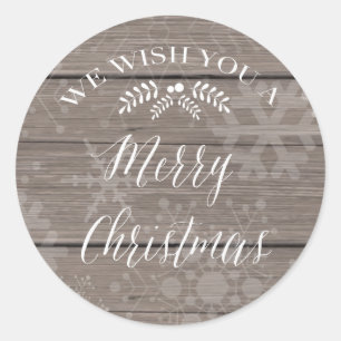 Rustic Christmas Sticker