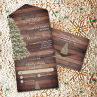 Rustic Christmas Tree Company Holiday Party