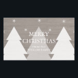 Rustic Christmas Trees Sticker<br><div class="desc">Rustic Christmas Trees Stickers. Customisable. Part of a Christmas collection.</div>