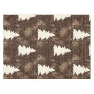 Rustic Christmas Trees Tablecloth