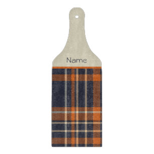 Rustic Christmas/winter plaid Cutting Board