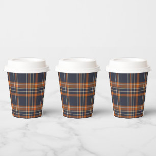 Rustic Christmas/winter plaid  Paper Cups