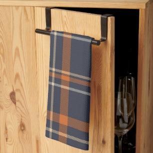 Rustic Christmas/winter plaid   Tea Towel