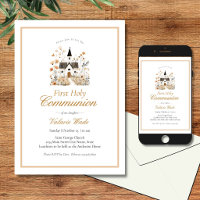 Rustic Church Floral Girls Holy Communion