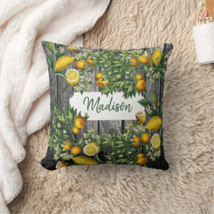 Rustic Citrus Garden  Cushion
