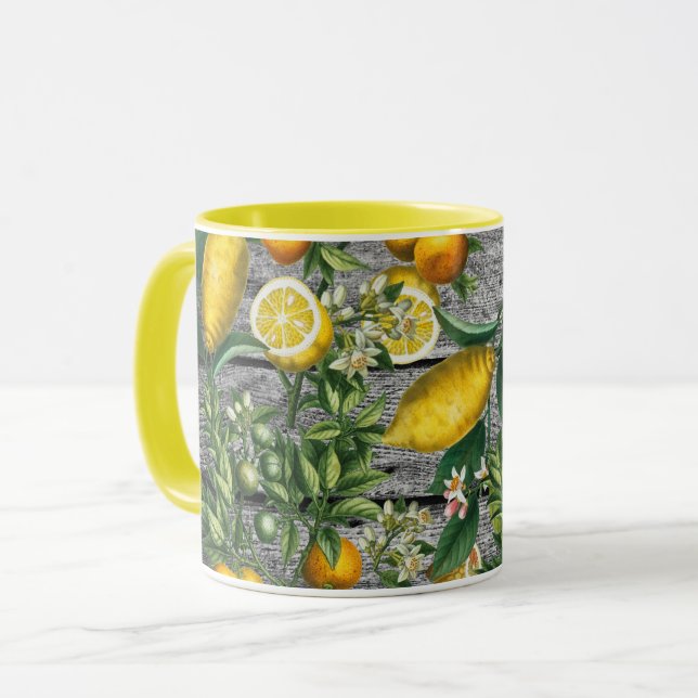 Rustic Citrus Garden Mug (Front Left)