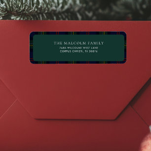 Rustic Classic Tartan Return Address