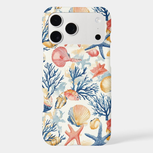 Rustic Coastal - Seashells, Starfish, Reef (10) (Back)