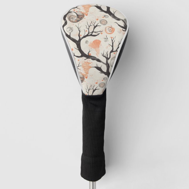 Rustic Coastal - Seashells, Starfish, Reef (17) Golf Head Cover (Front)