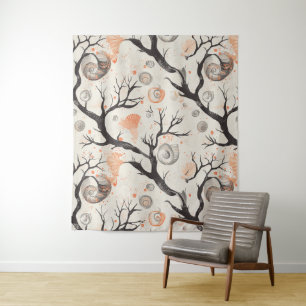 Rustic Coastal - Seashells, Starfish, Reef (17) Tapestry