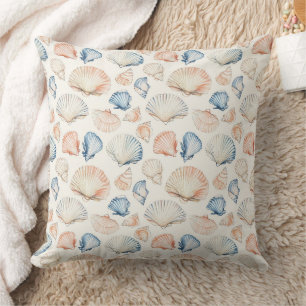 Rustic Coastal - Seashells, Starfish, Reef (21) Cushion