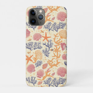 Rustic Coastal - Seashells, Starfish, Reef Case-Mate iPhone Case