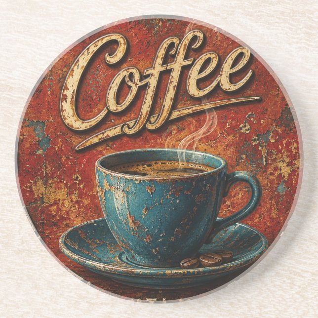Rustic Coffee Coaster (Front)