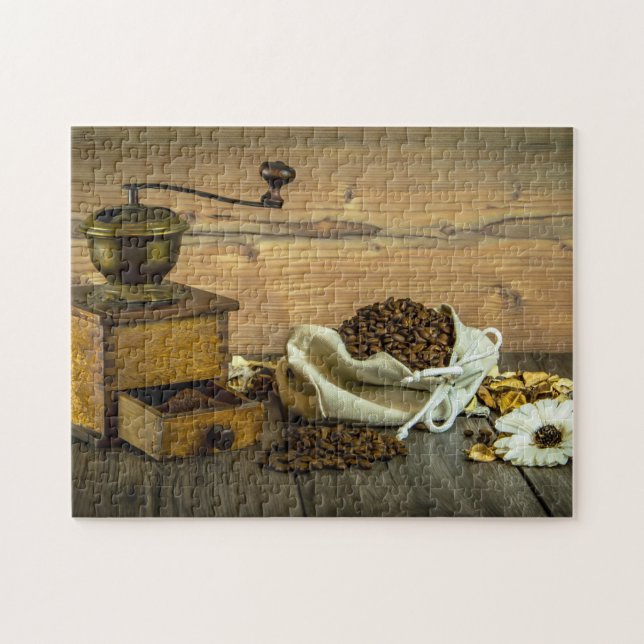Rustic Coffee Grinder Photo Jigsaw Puzzle (Horizontal)
