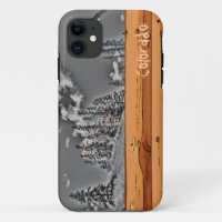 Rustic Colorado tree black white iphone 5 case