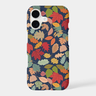 Rustic Colourful Autumn Leaves Seamless Pattern