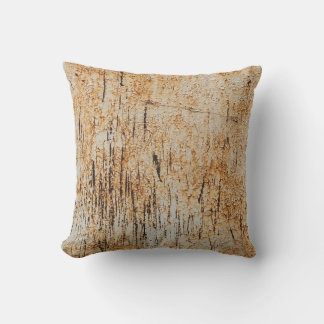 Rustic colours intertwine in corroded metal textur cushion