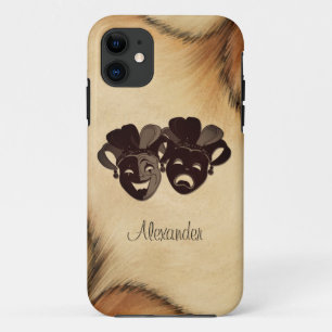 Rustic Comedy and Tragedy Theatre Design Case-Mate iPhone Case