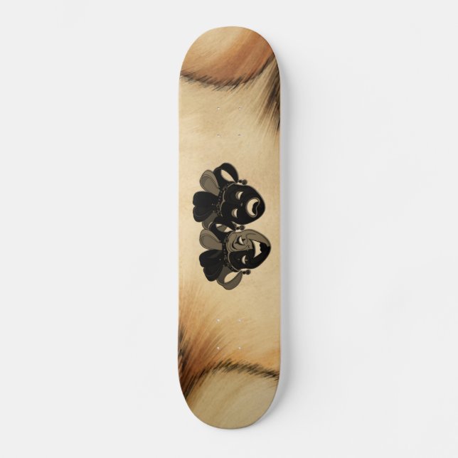 Rustic Comedy and Tragedy Theatre Design Skateboard (Front)